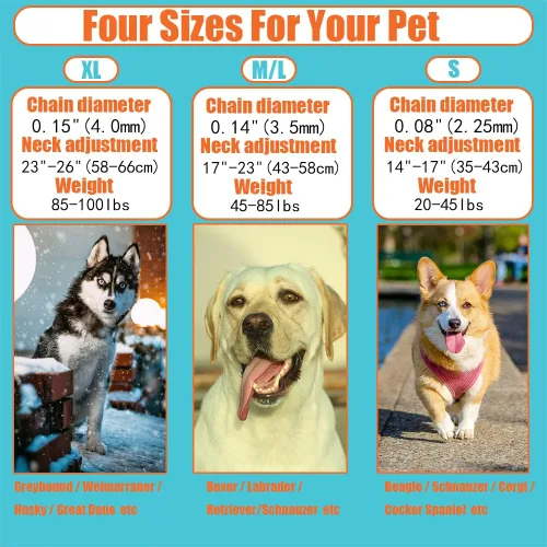 Vista 3 de Collar de entrenamiento para perros, collar ajustable para perros con hebilla de liberación rápida, collar sin tirones para perros pequeños