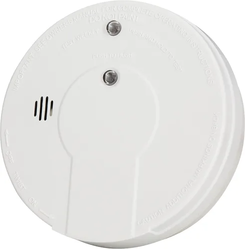 Vista 2 de Kidde Detector de humo premium, alarma de humo con batería con función de silencio, batería de 9 V incluida