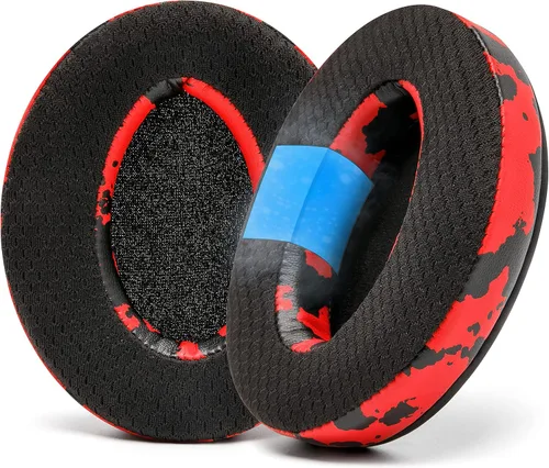 Vista 8 de Almohadillas de repuesto de gel de enfriamiento de tela híbrida WC Freeze - Compatibles con HyperX Cloud, Steelseries Arctis, ATH M50X, Turtle Beach