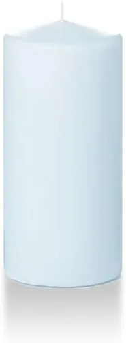 Vista 120 de yummi Velas redondas de pilar de 3 x 4 pulgadas, color verde oliva, 3 por paquete