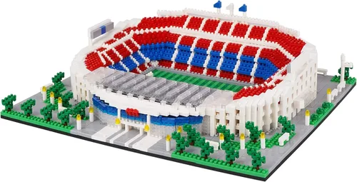 Micro Mini Bloques, Serie de Estadio de Fútbol Modelo Mini Bloques de Construcción Arquitectura Modelo Kit de Construcción (Camp NOU)