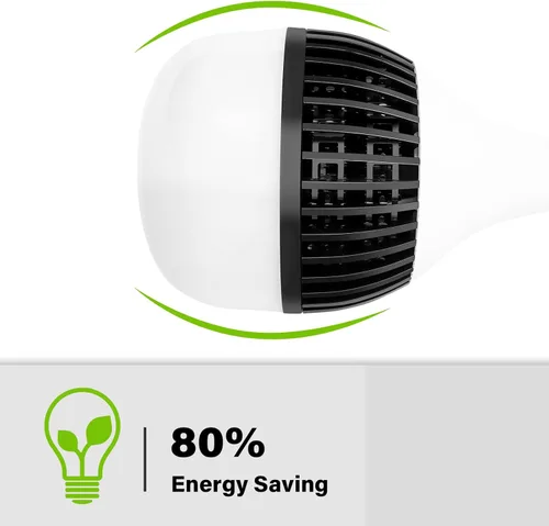 Vista 2 de HPUSN Bombilla fluorescente compacta CFL de 85W 110V 5400K con montaje E27, estudio de iluminación ideal para fotografía y video