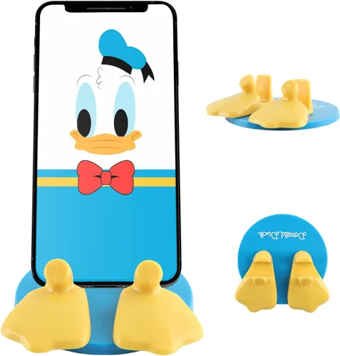Vista 10 de Disney Mickey Mouse and Friends Feet Soporte para teléfono celular con calcomanía de regalo, soporte para teléfono celular para el hogar