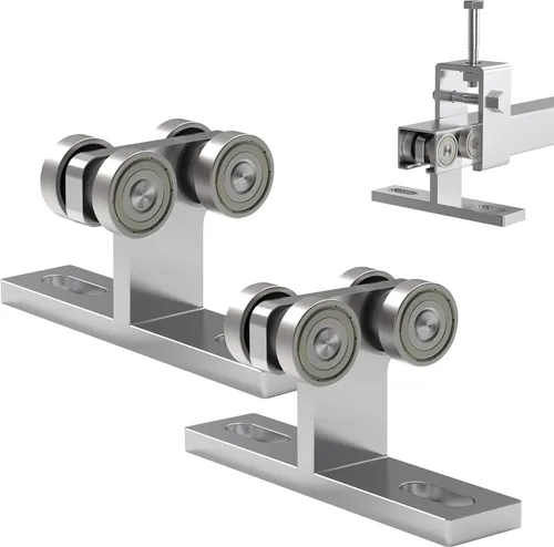 Carro de polipasto eléctrico, carrito de rodillos de instalación de polipasto eléctrico de 4 ruedas, montaje silencioso para uso con canales de