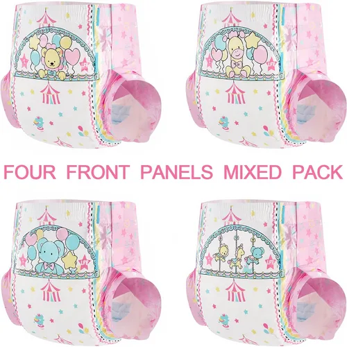 Vista 3 de Littleforbig Little Circus - Ropa interior estampada para incontinencia, 10 piezas (M, 28-38 pulgadas)