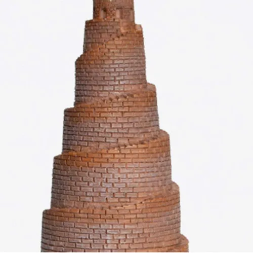 Vista 8 de LIOOBO Babel modelo de torre emblemático modelo de edificio estilo europeo arquitectura artesanía mesa decorativa escritorio oficina arte estatua