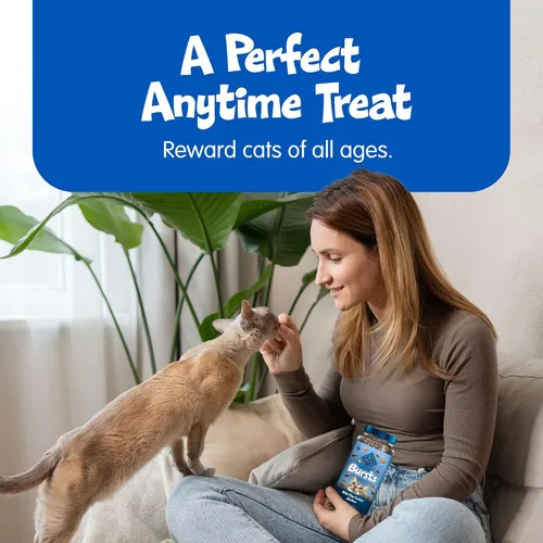 Vista 4 de Blue Buffalo - Premios crujientes Bursts para gatos, de pollo, tarro de 340,1 g