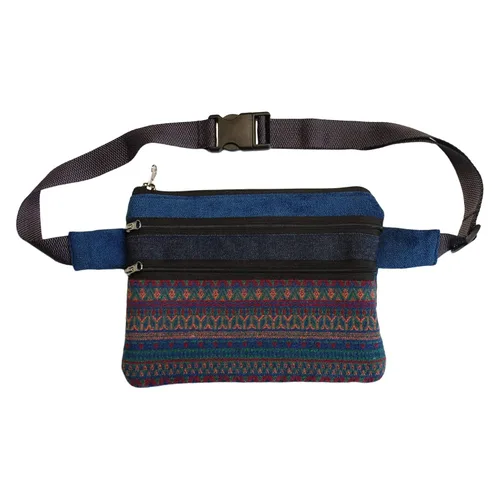 Riñonera de bolsillo bohemio, riñonera para mujeres y hombres, bolsa de cinturón de viaje para festivales, monedero para teléfono celular
