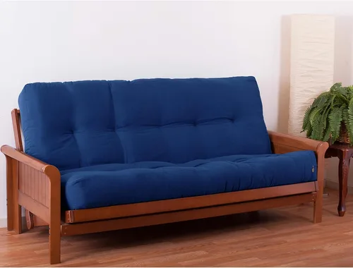 Vista 26 de Blazing Needles Colchón futón de sarga Renewal de 9 pulgadas, matrimonial, índigo