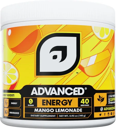 Vista 10 de Advanced Fórmula energética con electrolitos para hidratación, L-teanina para combatir el nerviosismo, sin azúcar y apta para dieta cetogénica, sin