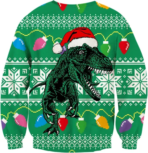 Vista 2 de BFUSTYLE Boy Girl Ugly Christmas Sweatshirt Kids Fleece Cool Xmas Pullover 4-16 Years