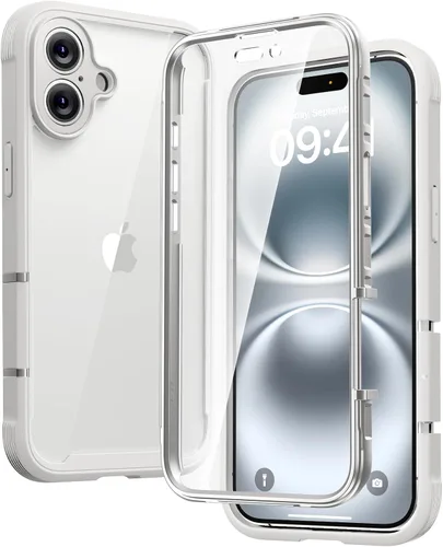 Vista 172 de Diaclara Funda magnética diseñada para iPhone Air, protector de pantalla de cuerpo completo, compatible con MagSafe, funda militar a prueba