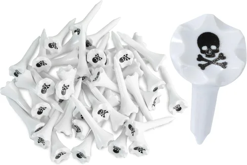 Vista 8 de NorthPointe Tees de Golf de Plástico de 1 ½" - Tees Cortos para Hierros, Par Tres, Híbridos y Campo de Práctica - Paquete de 50 o 100 a Granel