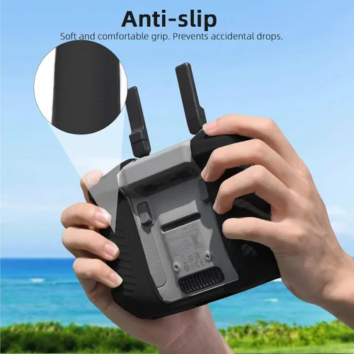Vista 3 de BRDRC Air 3S - Funda de silicona para DJI RC 2, funda protectora compatible con DJI Neo Mini 4 Pro Air 3 Flip Fly More Combo Controlador Accesorios