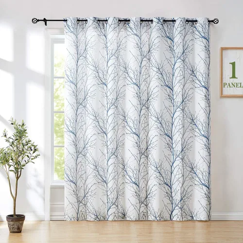 Vista 27 de FMFUNCTEX Cortinas de lino semitransparentes para dormitorio, cortinas blancas y negras de 45 pulgadas de largo para sala de estar, cortinas