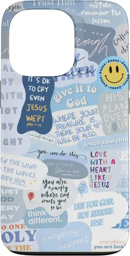 Vista 10 de Funda estética para iPhone 12 mini de versículos de la Biblia cristiana con frases positivas