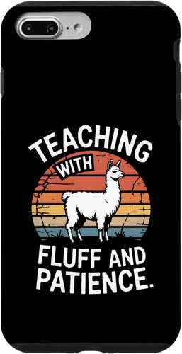 Vista 12 de Teaching with Fluff and Patience Llama Teacher Classroom Case for iPhone 16