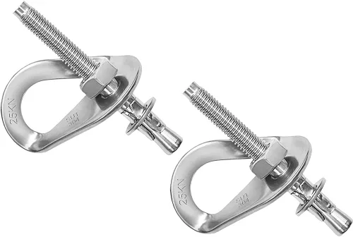 Vista 9 de Pernos de escalada de 25 kN anclajes de acero inoxidable para escalada perno de anclaje Perno de expansión resistente, Piton Tiedown para escalada