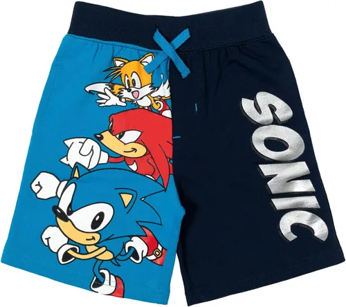 Vista 4 de SEGA Sonic The Hedgehog Knuckles The Tails - Paquete de 3 pantalones cortos