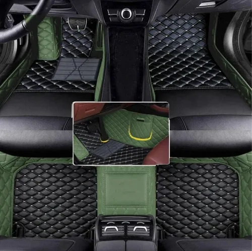 Vista 32 de Alfombrillas de cuero completas a medida para auto - Mejora el interior de tu vehículo con forros de piso específicos para vehículos - Perfectas