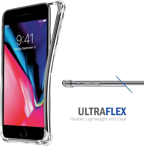 Vista 3 de CasesOnDeck - Funda compatible con Apple iPhone 8 Plus iPhone 7 Plus (5.5 pulgadas) iPhone 8 Plus, funda de poliuretano termoplástico flexible