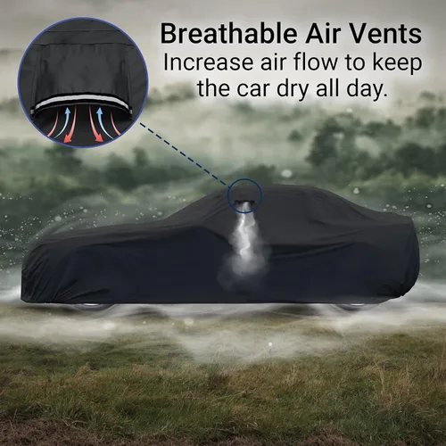 Vista 4 de iCarCover Funda de automóvil personalizada para Ford Mustang GT 1979-2004, Mach 1, SVT Cobra, impermeable, para todo tipo de clima, lluvia, nieve