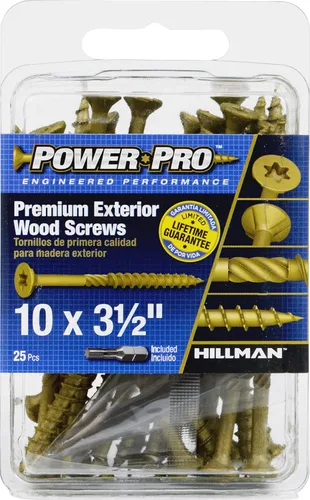 Vista 3 de HILLMAN Fasteners 42485 - Tornillo de barril (25 unidades), 10 x 3.5