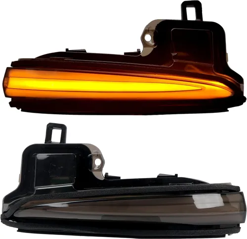 Vista 11 de HIGH FLYING - Accesorios para auto: espejos laterales LED, luces de señal de giro dinámicas y secuenciales con apagón, tira indicadora, 2 piezas/par