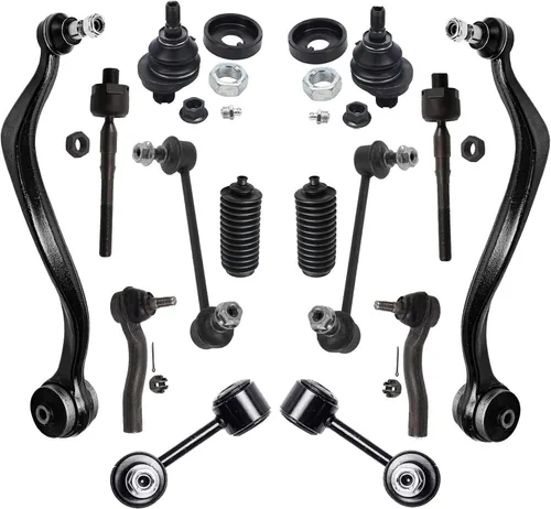 Vista 12 de Detroit Axle - Kit de suspensión RWD Front End de 16 piezas para Chrysler 300 Dodge Charger Challenger Magnum, brazos de control, rótulas