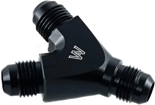 Vista 6 de Adaptadores Y Macho Flare Línea de Combustible Manguera de Manguera 6AN a AN 6 a AN6 Macho Aluminio Negro