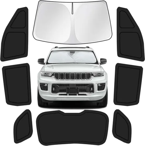 Vista 32 de Parasoles para ventanas de auto para bebé, 4 unidades de 20 x 12 pulgadas, adherencia estática, cubiertas para ventanas laterales, frontales