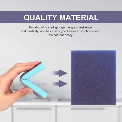 Vista 4 de 24 esponjas de lijado azul ultra grano, bloques de lijado para paneles de yeso, esponja lavable reutilizable para modelos de cerámica, manualidades