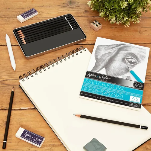 Vista 4 de Ashton and Wright - Bloc de dibujo clásico marfil A3 de 11.7 x 16.5 pulgadas - Papel de 5.64 oz/m² - 30 hojas