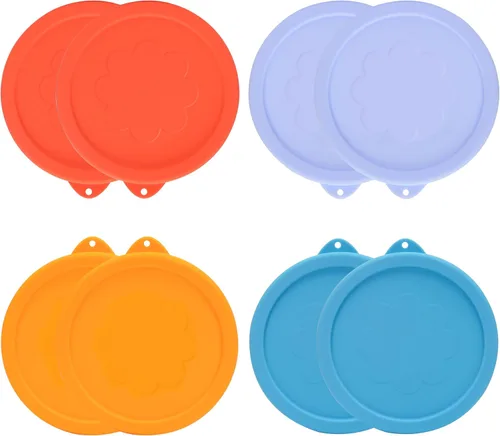 Vista 9 de LUVCOSY - Tapas redondas de silicona de repuesto de 1 taza, 2 tazas, 4 tazas para tazones de vidrio Pyrex 7202-PC, 7200-PC, 7201-PC, paquete de 6
