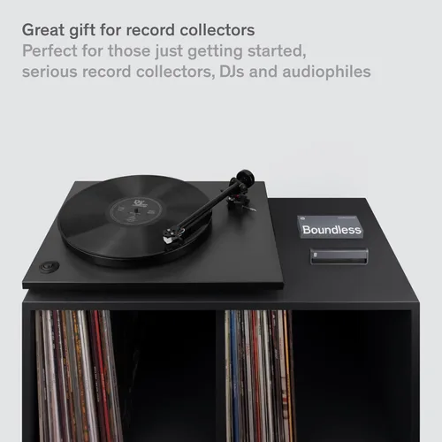 Vista 6 de Boundless Audio - Cepillo limpiador de discos - Cepillo antiestático de fibra de carbono para vinilo - Accesorios para tocadiscos para limpieza