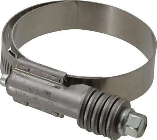 Ideal Tridon 4125051 - Abrazadera de manguera HD de acero inoxidable #262 300 con tornillo de zinc, tamaño comercial de 1-3/4 pulgadas - 2-5/8