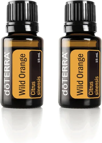 doTERRA Aceite Esencial Naranja Silvestre 0.5 fl oz por doTERRA, paquete de 2