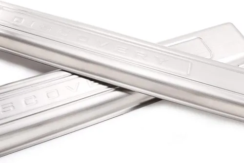 Vista 8 de Placa de acero inoxidable 304 para Land Rover Discovery Sport 2020, accesorios de automóvil de 5 asientos (sin luz) (plateado)