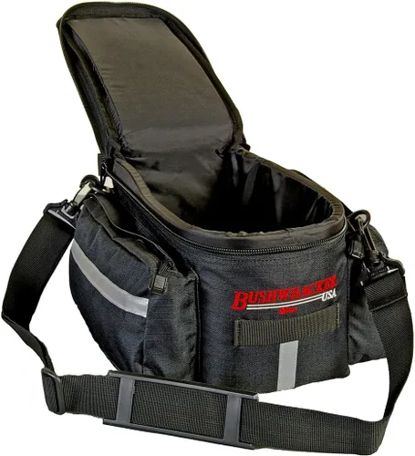 Vista 3 de Bushwhacker Mesa - Bolsa de maletero grande aislada para bicicleta, hielera trasera para bicicleta, almacenamiento de carga con interior acolchado