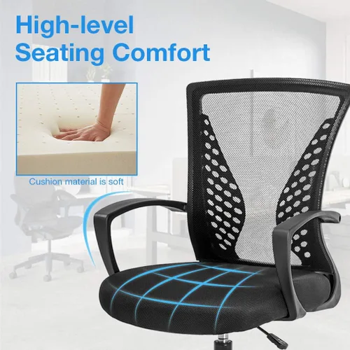 Vista 4 de Silla de dibujo alta de oficina, silla de escritorio de pie, altura ajustable con brazos, reposapiés, soporte para espalda, silla de escritorio