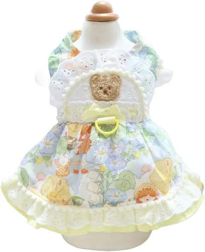 Vista 114 de Moda Vestido de Princesa de Encaje para Perro Cachorro Dulce para Perro EXTRAL Pequeño y Pequeño A-Negro XX-Pequeño