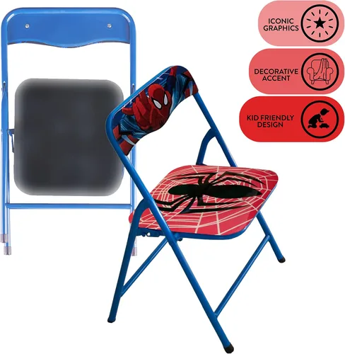 Vista 65 de Marvel Avengers - Juego de mesa y silla de actividades para niños de 3 piezas, mesa cuadrada con 2 sillas plegables, muebles temáticos