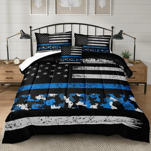 Vista 26 de Bedbay Juego de edredón con temática de playa, juego de edredón costero tamaño Queen, vida marina, turquesa, estrellas de mar, juego de edredón