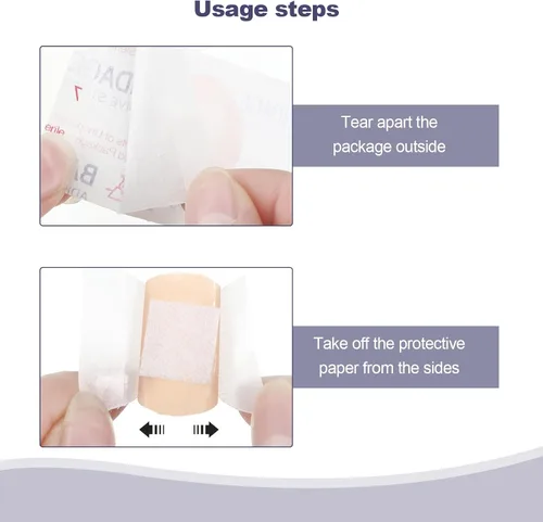 Vista 5 de Vendaje redondo autoadhesivo, vendaje autoadhesivo de tela flexible para cuidado de heridas pequeñas y ocultar manchas en la piel, 0.87 pulgadas