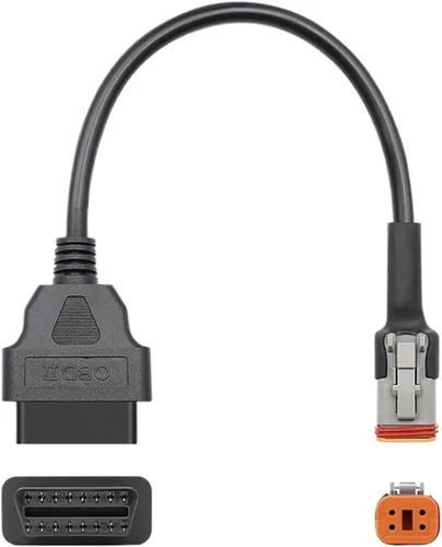 Vista 4 de for OBD2 Connector Motorcycle Motobike for for Moto for for Ducati OBD 2 Extension Cable(for Del phi 6pin)