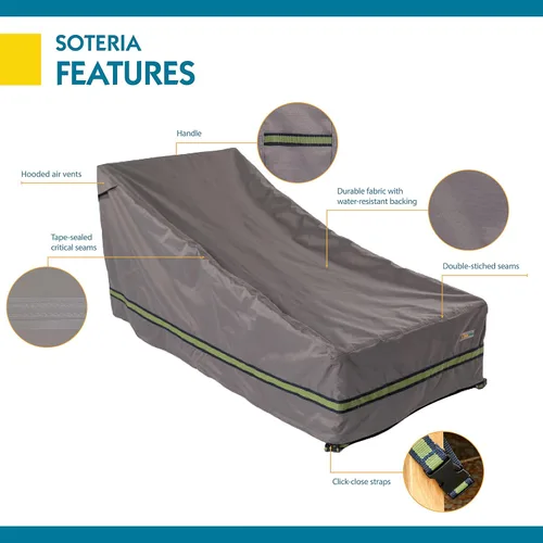 Vista 12 de DUCKCOVERS Soteria - Funda impermeable para tumbona de patio de 74 pulgadas, para exteriores
