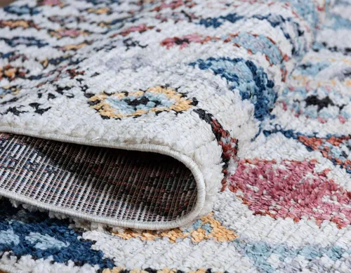 Vista 7 de Unique Loom Morocco Collection Abstract Tribal, alfombra bohemia (2 pies 2 pulgadas x 3 pies 0 rectangular, multi/azul)