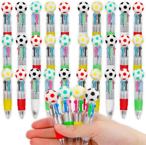 Vista 29 de CZWZ 8 piezas de bolígrafos de cuentas navideños, bolígrafos de plástico con cuentas y cuentas de silicona multicolor, bolígrafos navideños