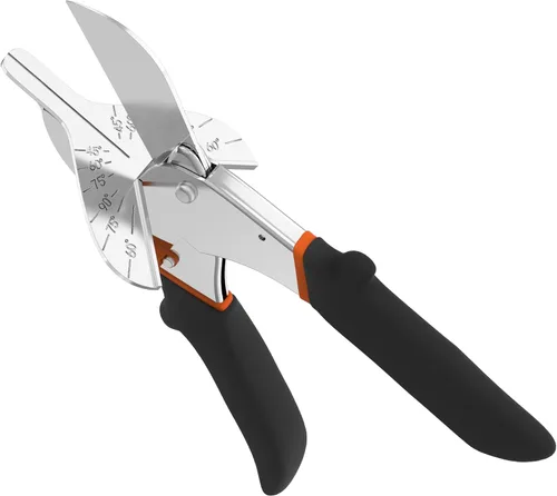 Vista 7 de GARTOL Tijeras de inglete, cortador multiángulo ajustable de 45° a 135° para moldear, recortar y cuarto de ronda – Herramienta de mano de precisión
