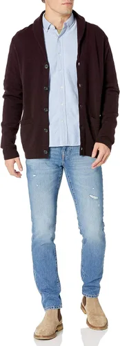 Vista 4 de Goodthreads Suéter tipo cárdigan de manga larga con cuello de chal para hombre